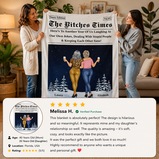 Personalized Biker Couple Fleece Blanket | The Bitch You Married Is Still Hot Motorcycle Blanket | Custom Names Anniversary Gift for Husband & Wife