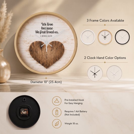 Bible verse decorative clock
