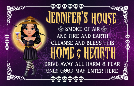 Witchy Welcome: Jennifer’s Home & Hearth Blessing Mat !