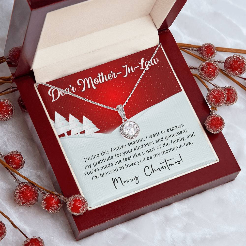 Dear Mother In Law - Gratitude - Christmas Gift - Eternal Hope Necklace
