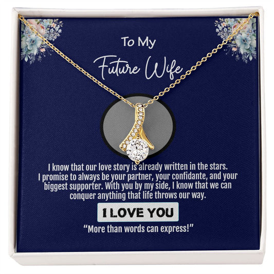 To My Future Wife, Love You Always Forever, Alluring Beauty Necklace - YERTIZZ.COM