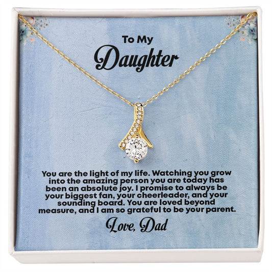 To My Daughter, Alluring Beauty Necklace - YERTIZZ.COM