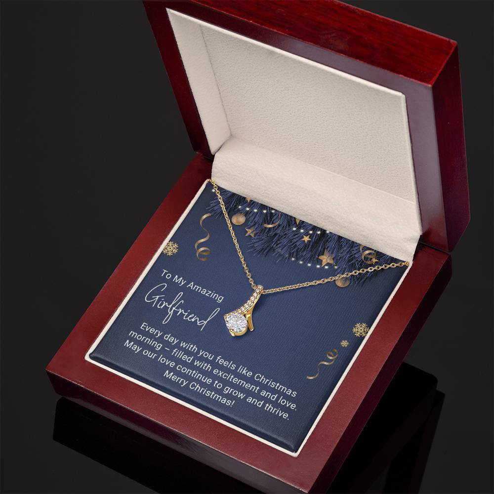 To My Amazing Girlfriend - Excitement - Christmas Gift - Alluring Beauty Necklace
