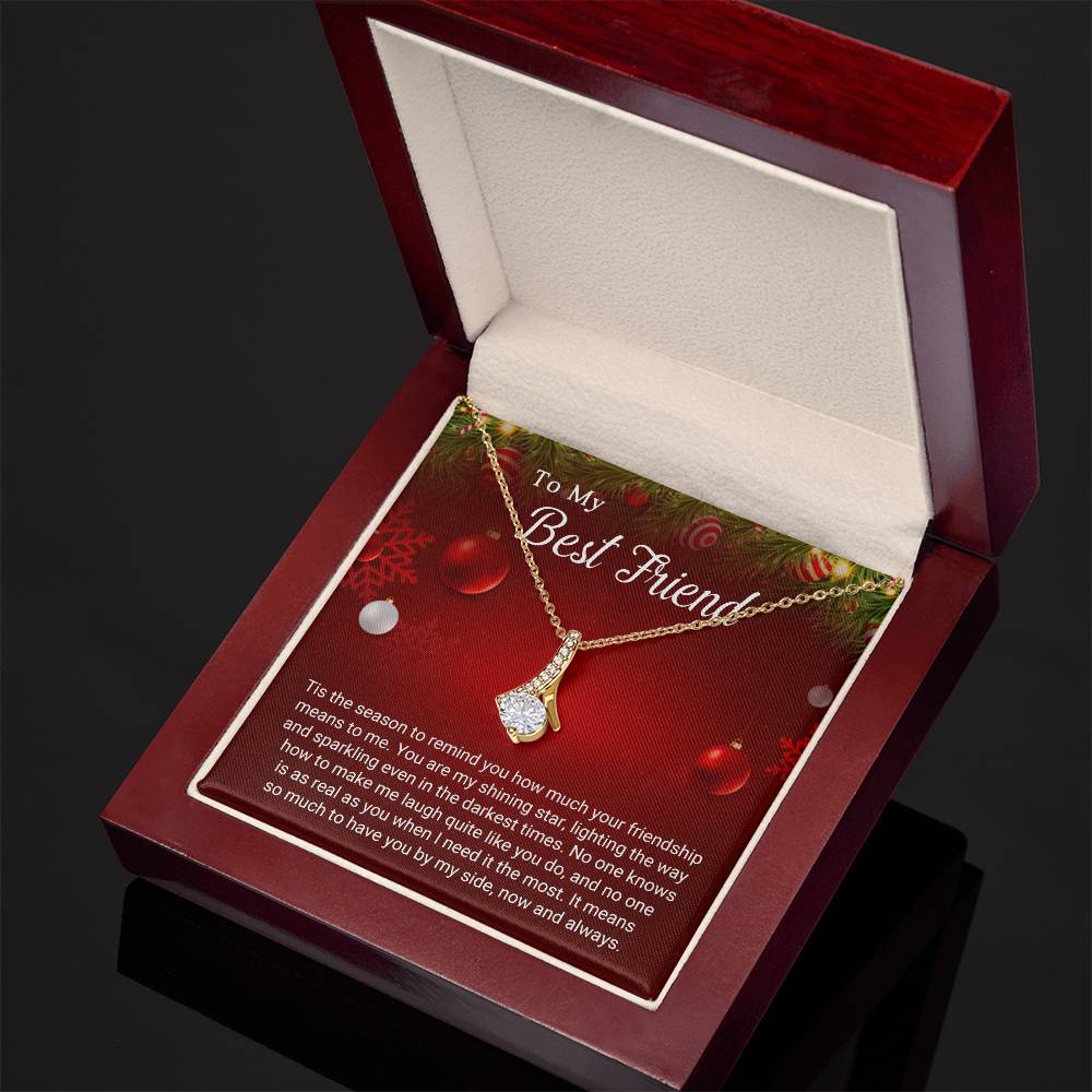 To My Best Friend - Sparkling - Christmas Gift - Alluring Beauty Necklace