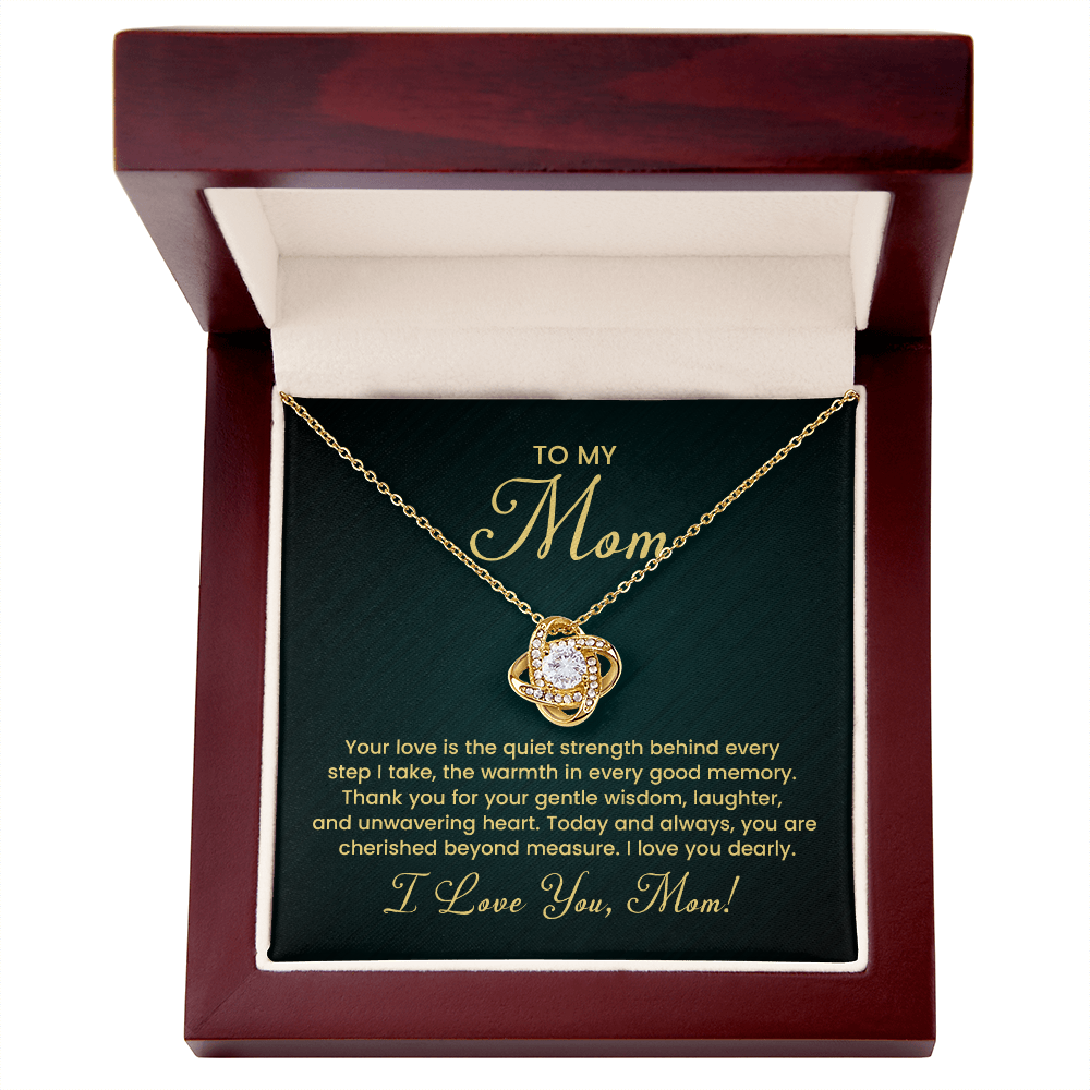 To My Mom Necklace – Luxury Heart Pendant Gift for Mom | I Love You Forever Jewelry Gift