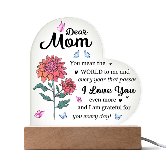 Heartfelt Mom Gift Home Decor