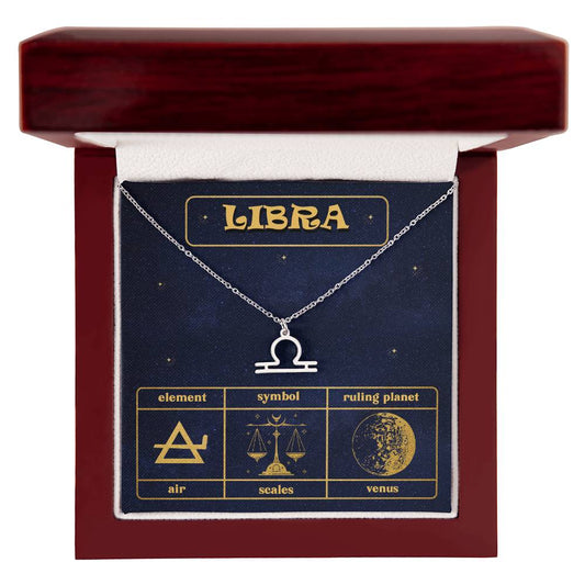 Libra, Zodiac, Sign, Astrological Pendant, Necklace - YERTIZZ.COM