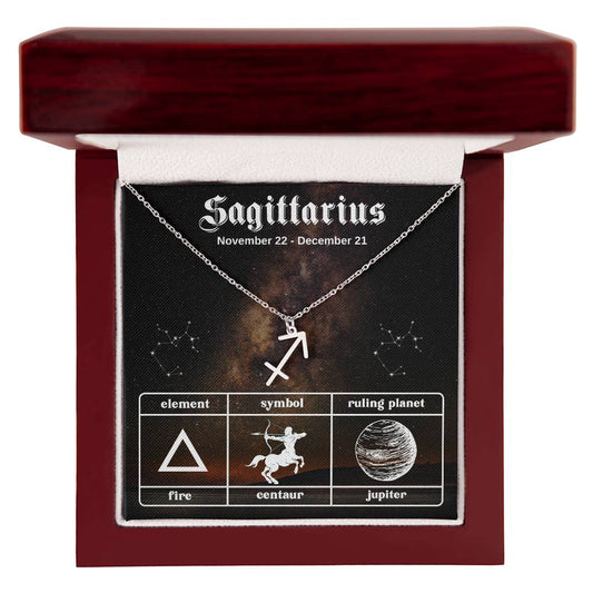 Sagittarius, Zodiac, Sign, Astrological Pendant, Necklace - YERTIZZ.COM