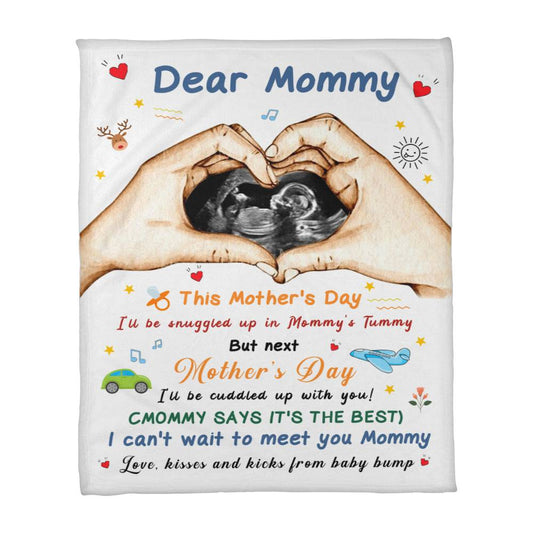 Personalized Baby Bump Blanket – Perfect Gift for Expecting Moms & New Moms
