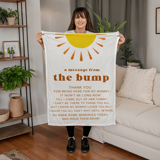Baby Bump Blanket – The Perfect Pregnancy Gift for Expecting Moms, Ideal for Mother's Day