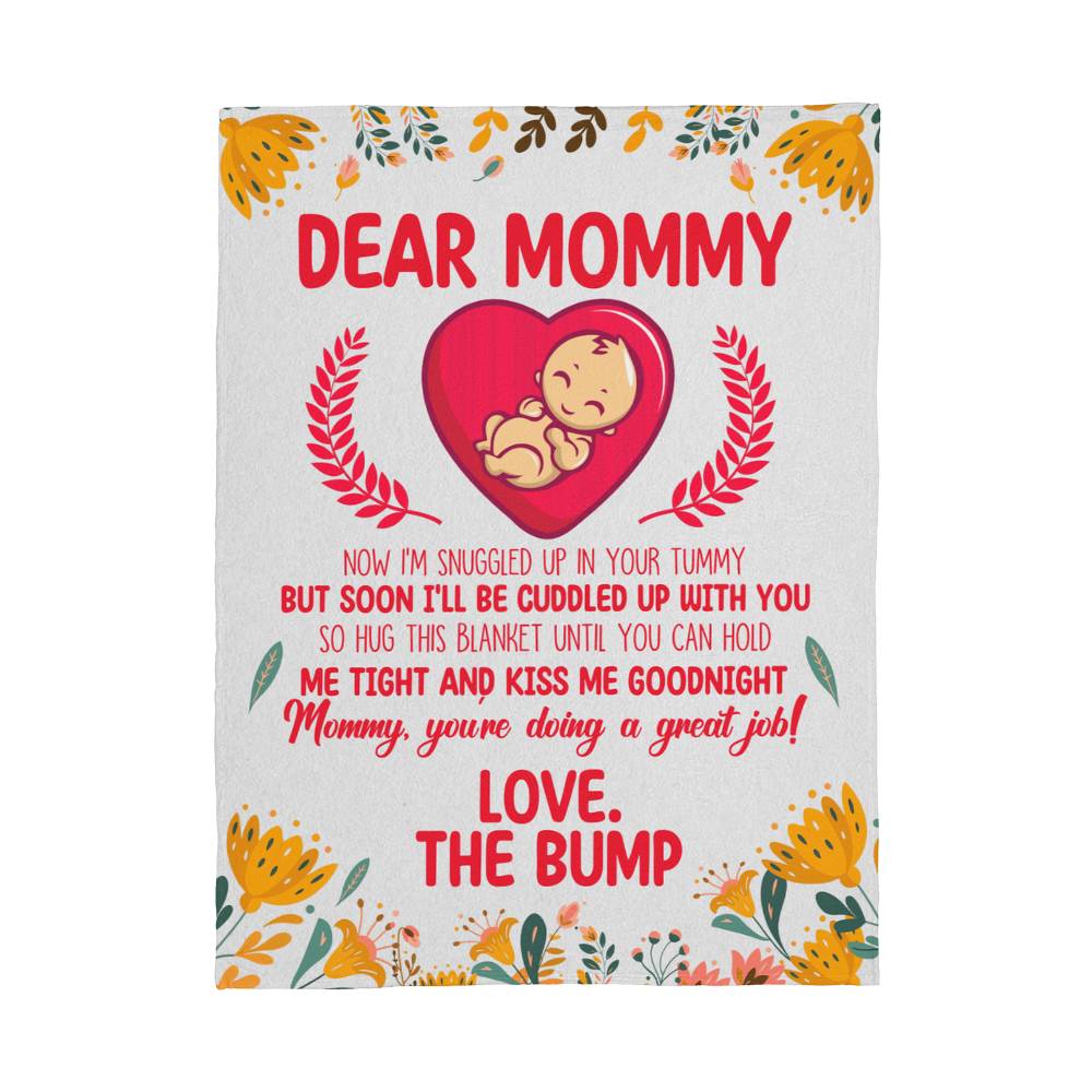 Soon-to-Be Mom Fleece Blanket – A Unique and Thoughtful Gift for Pregnant Women, Expecting Moms, and New Mothers