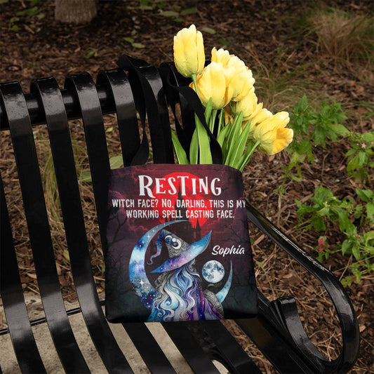 Resting Witch Face?” Gothic Halloween Tote Bag !