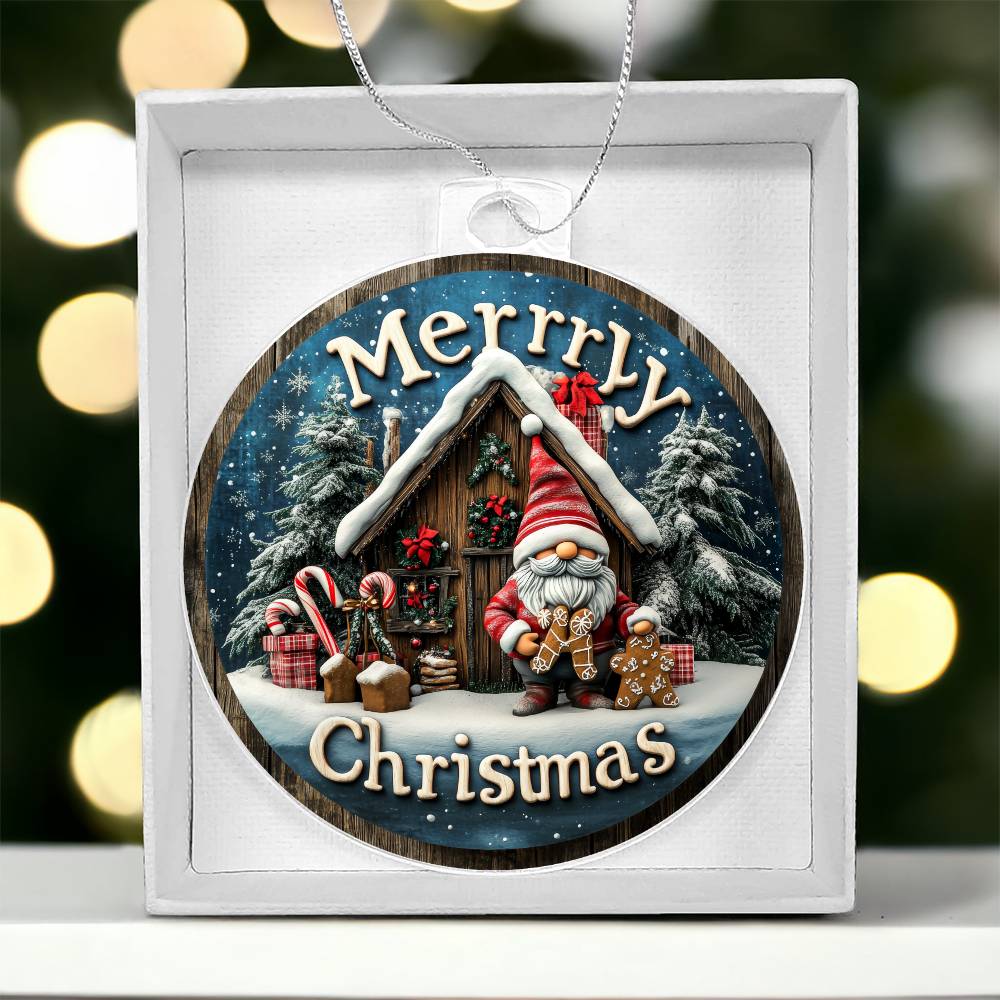 merry christmas round ornament gift for home décor