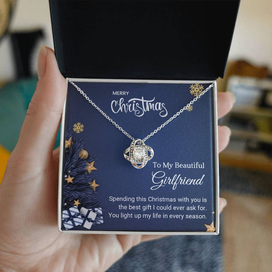 romantic christmas necklace for girlfriend from boyfriend