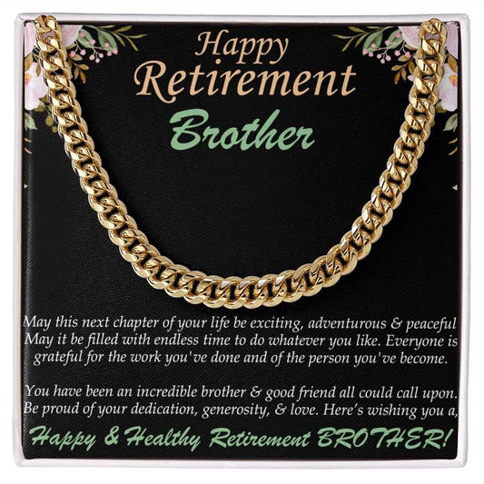 Cuban Linked Chain, Jewelry, Gift, Retirement, Brother