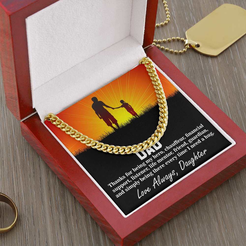 Cuban Linked Chain, Gift, Jewelry, Gift, Hero, Father, Dad