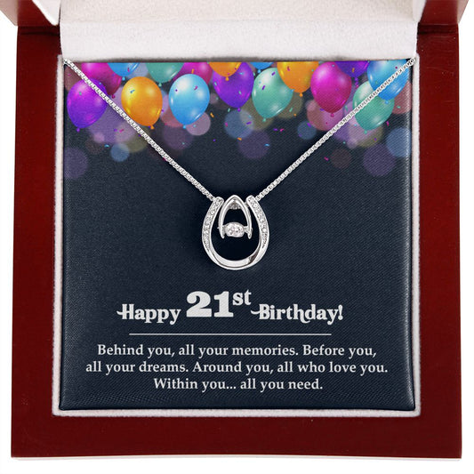 Lucky in Love Necklace, Jewelry, Gift, 21st, Birthday - YERTIZZ.COM