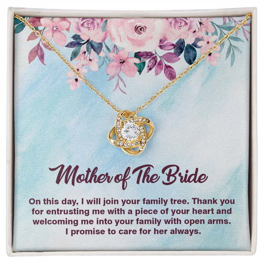 Love Knot Necklace, Jewelry, Gift, Mother of the Bride1 - YERTIZZ.COM