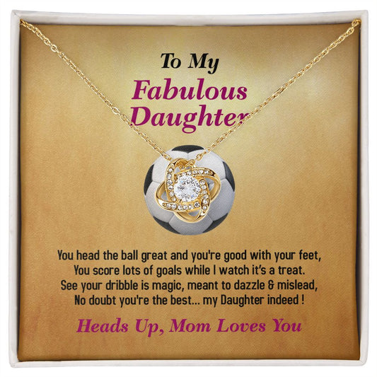 To My Fabulous Daughter, Love Knot Necklace, Jewelry Gift - YERTIZZ.COM