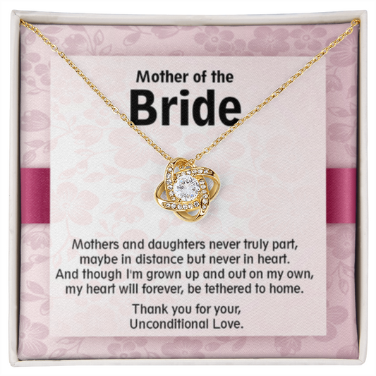Mother of the Bride-Love Knot Necklace, Jewelry, Gift - YERTIZZ.COM