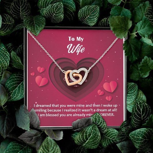 Interlocking Hearts, Valentines, Jewelry Gift, To My Wife - YERTIZZ.COM