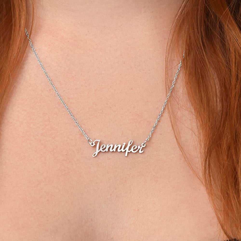 To My Granddaughter, Custom Name Necklace - YERTIZZ.COM