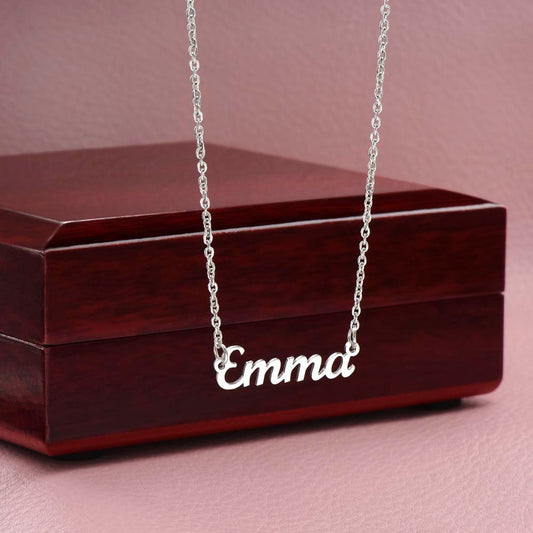 To My Precious Daughter, Love Mom, Custom Name Necklace