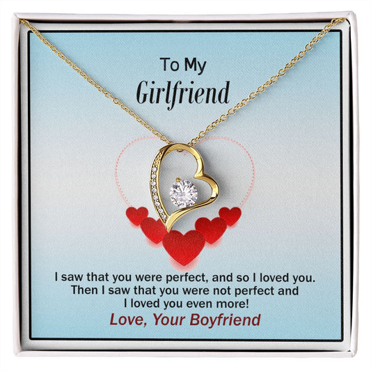 Forever Love Necklace, Valentines, Jewelry Gift, To My Girlfriend - YERTIZZ.COM