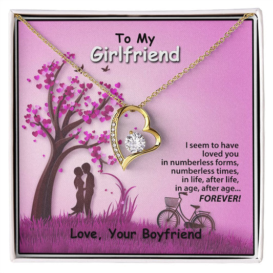 Forever Love Necklace, Valentines, Jewelry Gift, To My Girlfriend - YERTIZZ.COM
