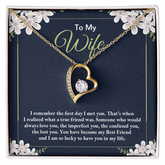 Forever Love Necklace To My Wife as Jewelry Gift - YERTIZZ.COM