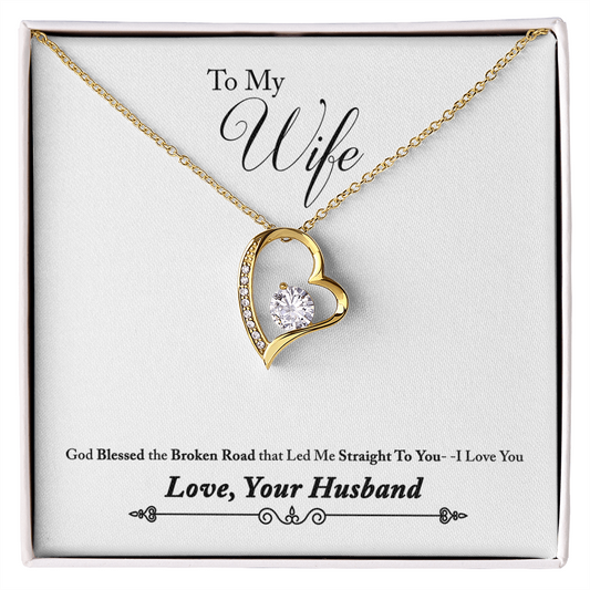For My Wife, To My Wife, Forever Love Necklace, Jewelry Gift - YERTIZZ.COM