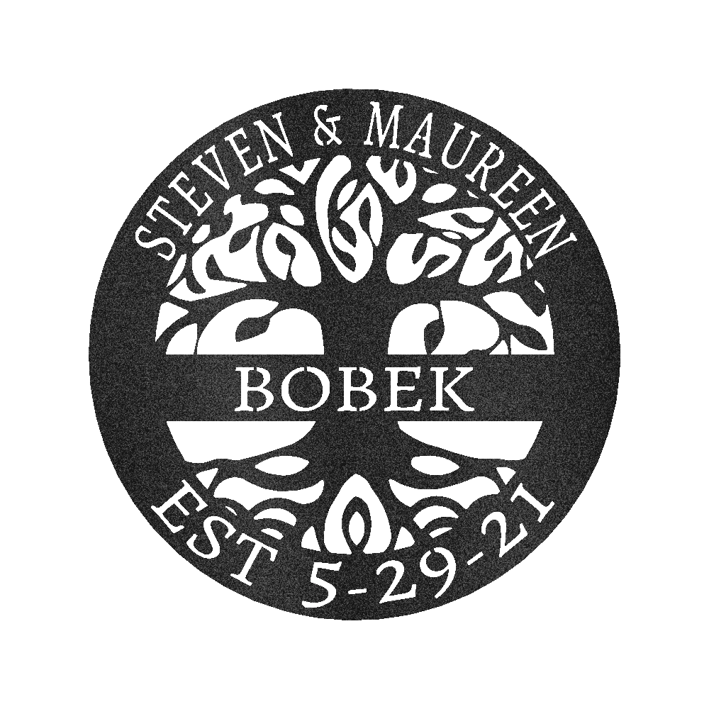 Monogram Metal Wall Art