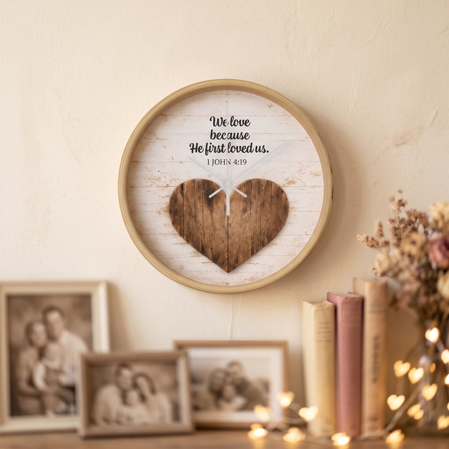 Faith-based home décor clock