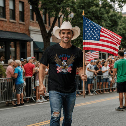 250 Years American Anniversary 1776-2026 USA Flag T-Shirt