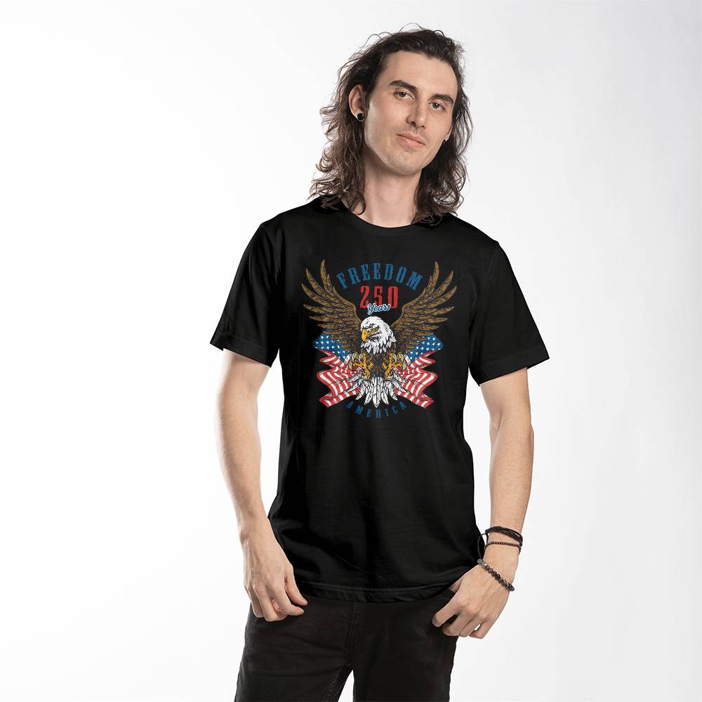 250 Years American Anniversary 1776-2026 USA Flag T-Shirt