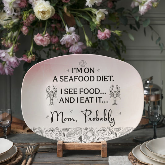 Quirky Mom Quote Plate, Platter and Bowl – Because Moms Make the Rules!