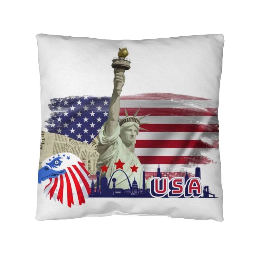 Statue Of Liberty Outdoor Pillow