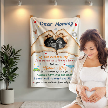 Personalized Baby Bump Blanket – Perfect Gift for Expecting Moms & New Moms