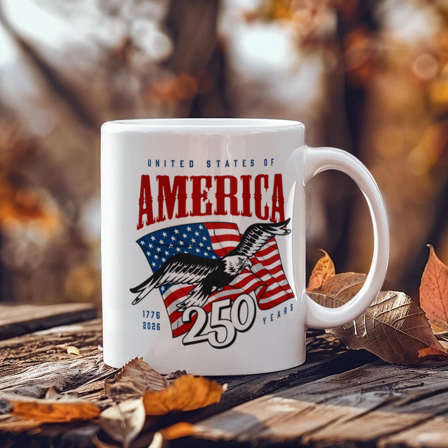 United States Independence Day White Ceramic Mug Multiple Variants