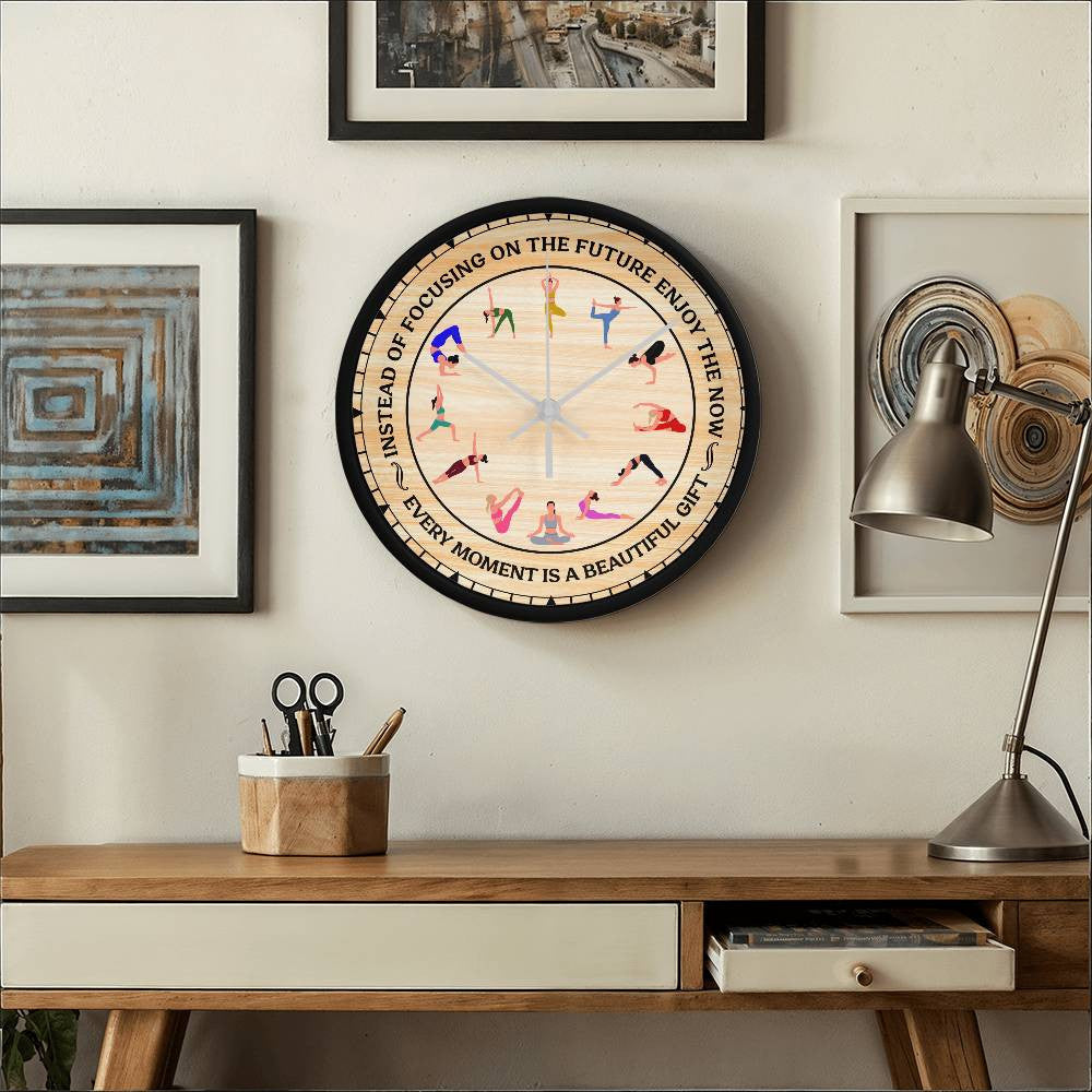 Wooden Frame 10inch Clock - Choose Your Clock Face Image
