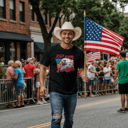 250 Years Of Freedom 1776-2026 4th Of July USA T-Shirt