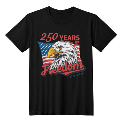 250 Years Of Freedom 1776-2026 4th Of July USA T-Shirt