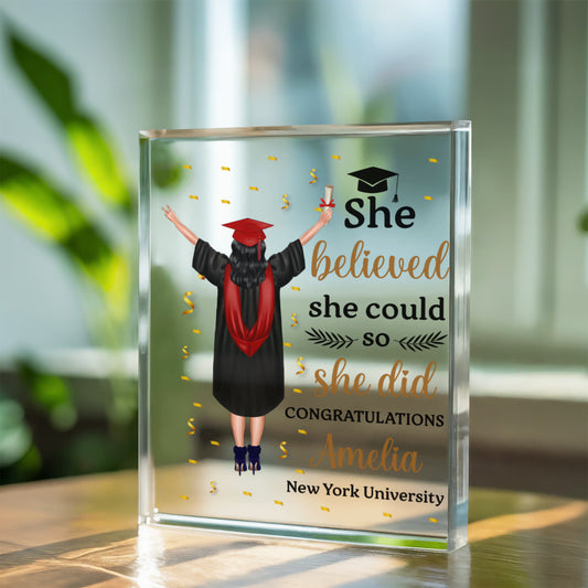 Inspirational Graduation Keepsake Acrylic
