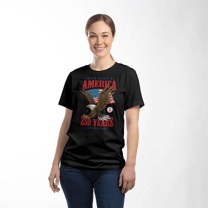 250 Years American Anniversary 1776-2026 USA Flag Patriotic T-Shirt