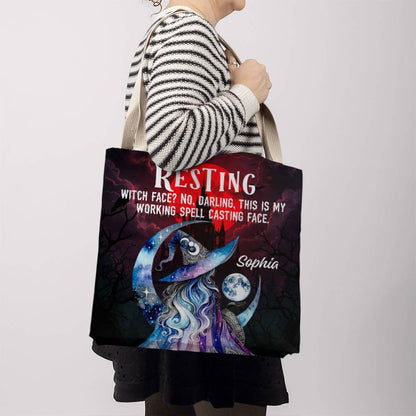 Resting Witch Face?” Gothic Halloween Tote Bag !