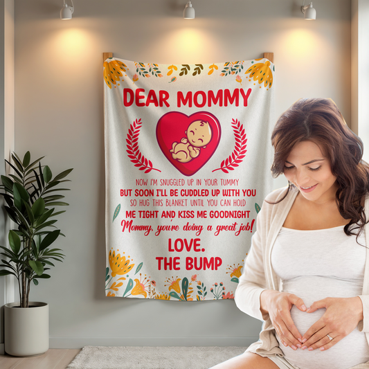 Soon-to-Be Mom Fleece Blanket – A Unique and Thoughtful Gift for Pregnant Women, Expecting Moms, and New Mothers