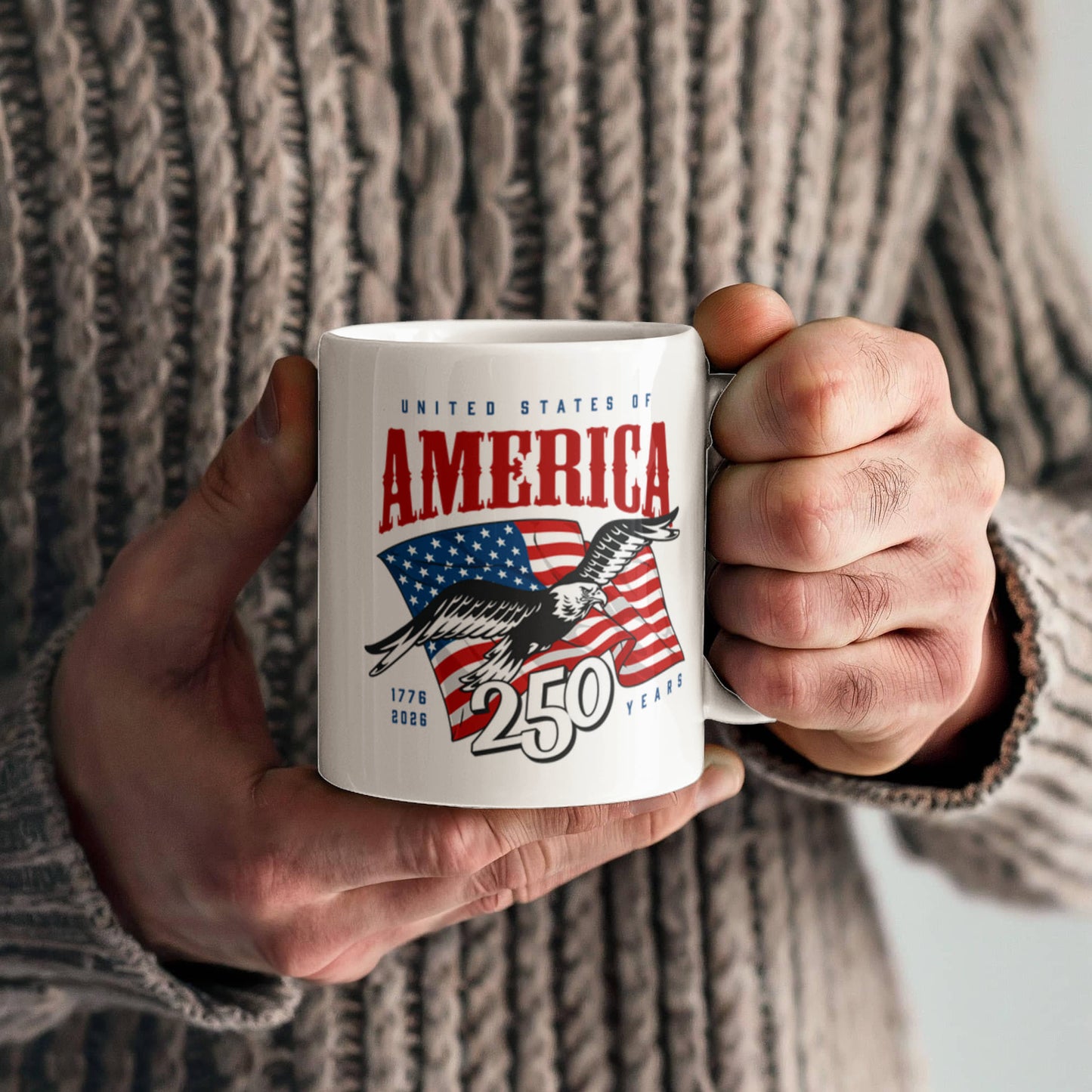 United States Independence Day White Ceramic Mug Multiple Variants