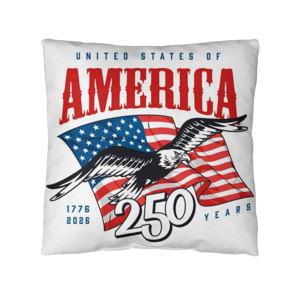 United States Of America Freedom Spirit 4th Of July Patriotic Pillow