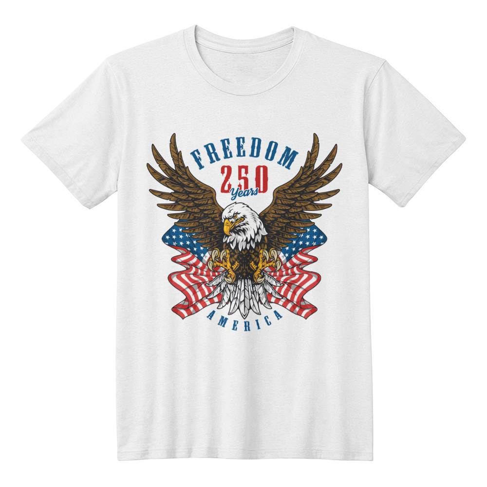 250 Years American Anniversary 1776-2026 USA Flag T-Shirt