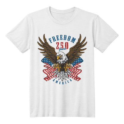 250 Years American Anniversary 1776-2026 USA Flag T-Shirt